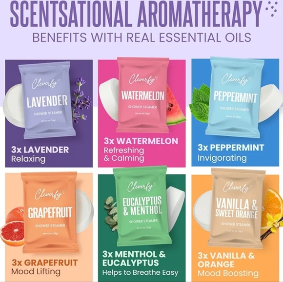 Cleverfy Bag of 18 Assorted Shower Steamers - Picture 5 of 7